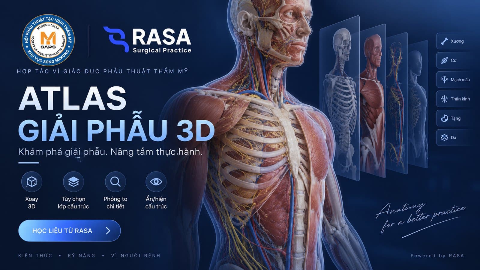 3D Human Anatomy Atlas - a learning resource programme by MSAPS and RASA